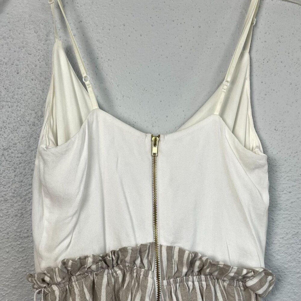 Altar'd State Women's Striped Bottom Linen Blend Sleeveless Shorts Romper Size S - Picture 5 of 7